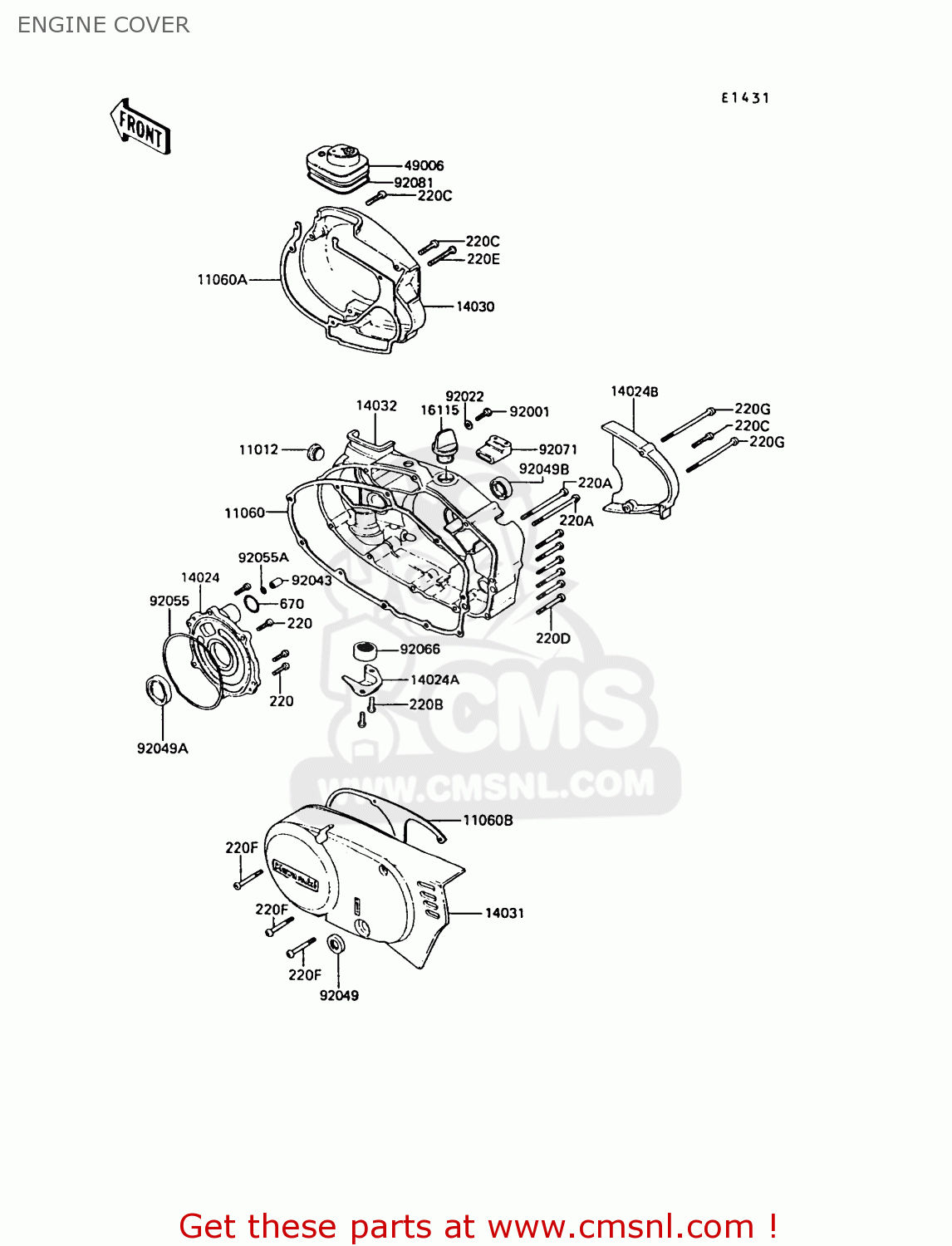 ENGINE COVER KE100-B10 1991 UNITED KINGDOM