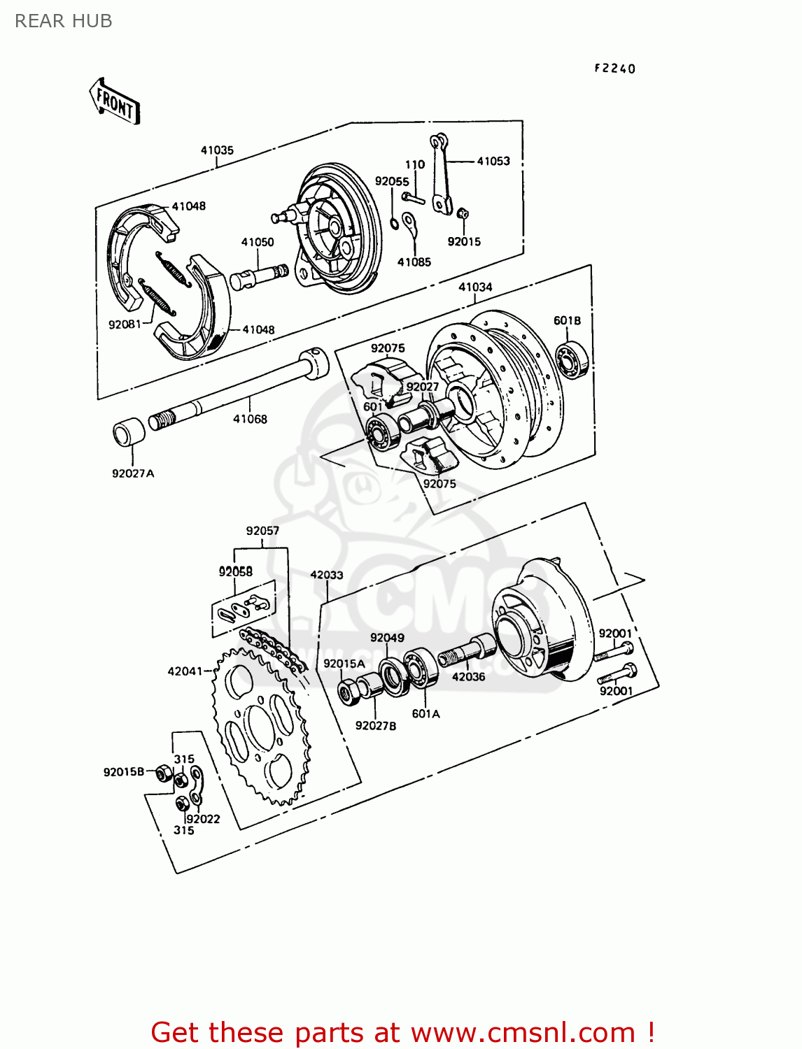 REAR HUB KE100-B10 1991 UNITED KINGDOM