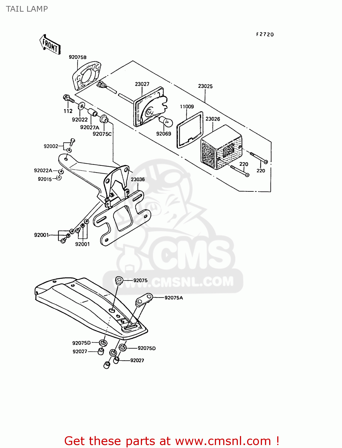 TAIL LAMP KE100-B10 1991 UNITED KINGDOM