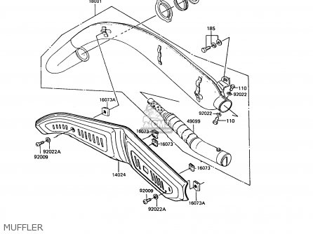 MUFFLER - KE100-B10 1991 UNITED KINGDOM