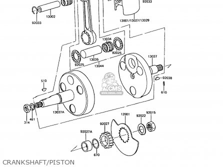CRANKSHAFT/PISTON - KE100-B10 1991 UNITED KINGDOM