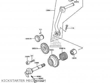 KICKSTARTER MECHANISM - KE100-B10 1991 UNITED KINGDOM