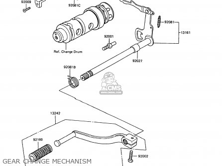 GEAR CHANGE MECHANISM - KE100-B10 1991 UNITED KINGDOM