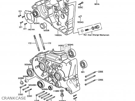 CRANKCASE - KE100-B10 1991 UNITED KINGDOM