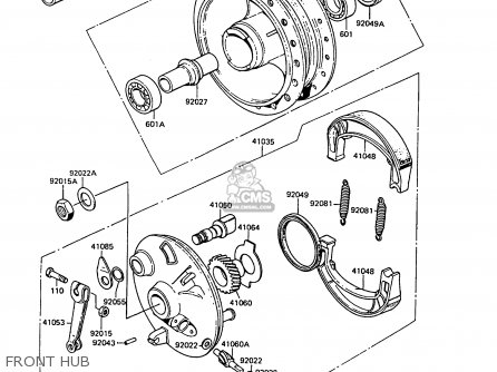 FRONT HUB - KE100-B10 1991 UNITED KINGDOM