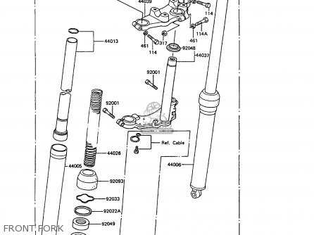 FRONT FORK - KE100-B10 1991 UNITED KINGDOM