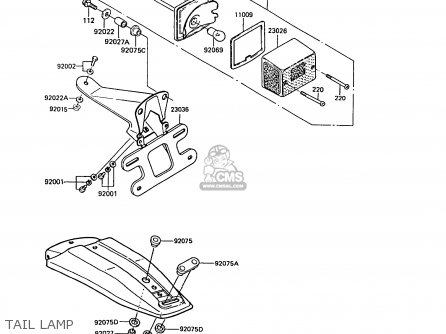 TAIL LAMP - KE100-B10 1991 UNITED KINGDOM