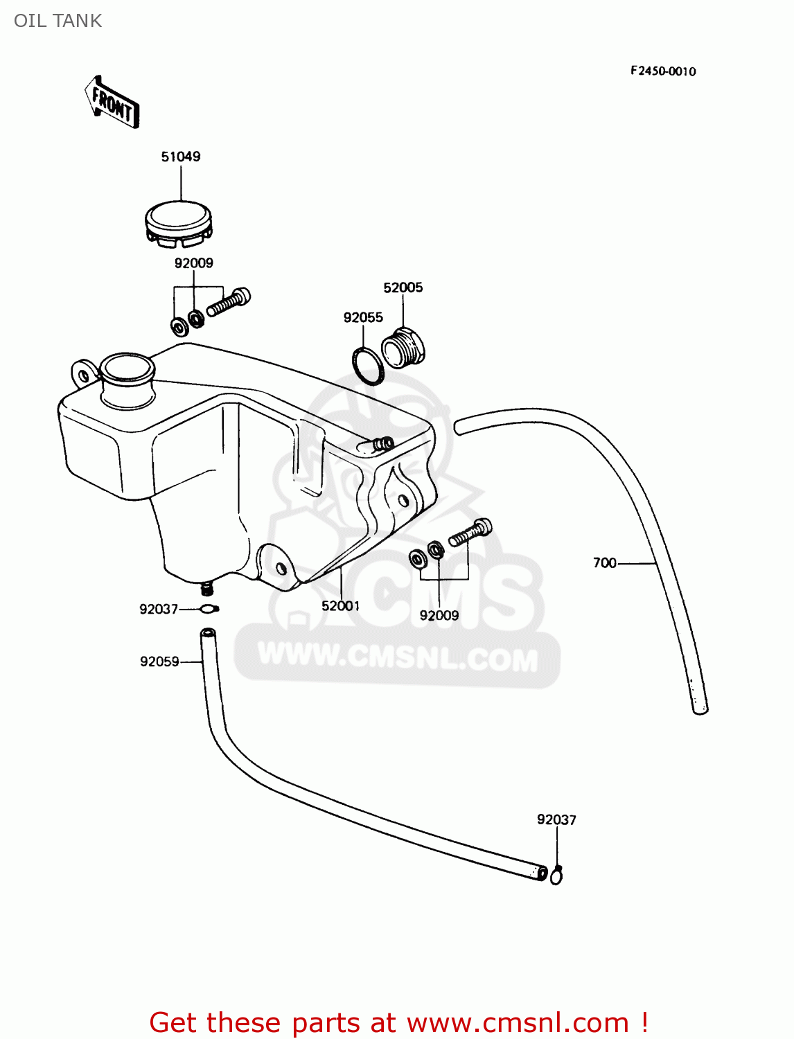 OIL TANK KE100-B10 1991 USA
