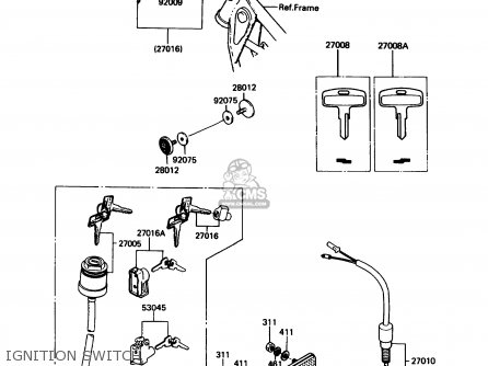 IGNITION SWITCH - KE100-B10 1991 USA