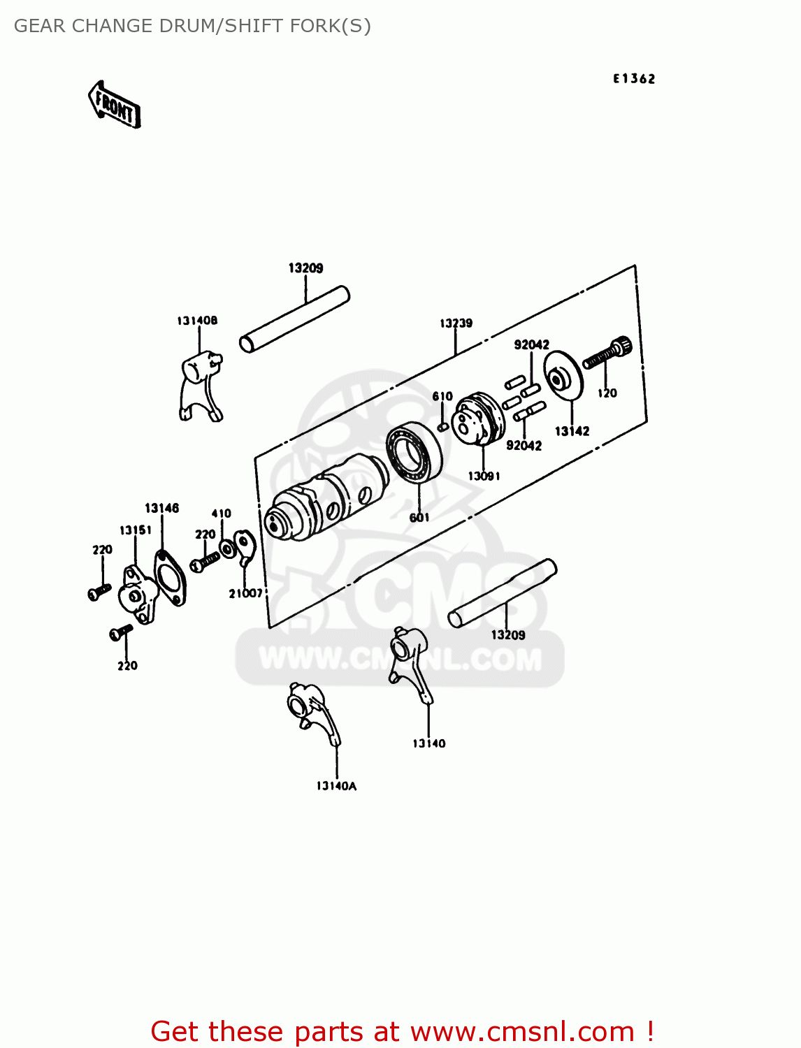 GEAR CHANGE DRUM/SHIFT FORK(S) KE100-B11 1992 UNITED KINGDOM