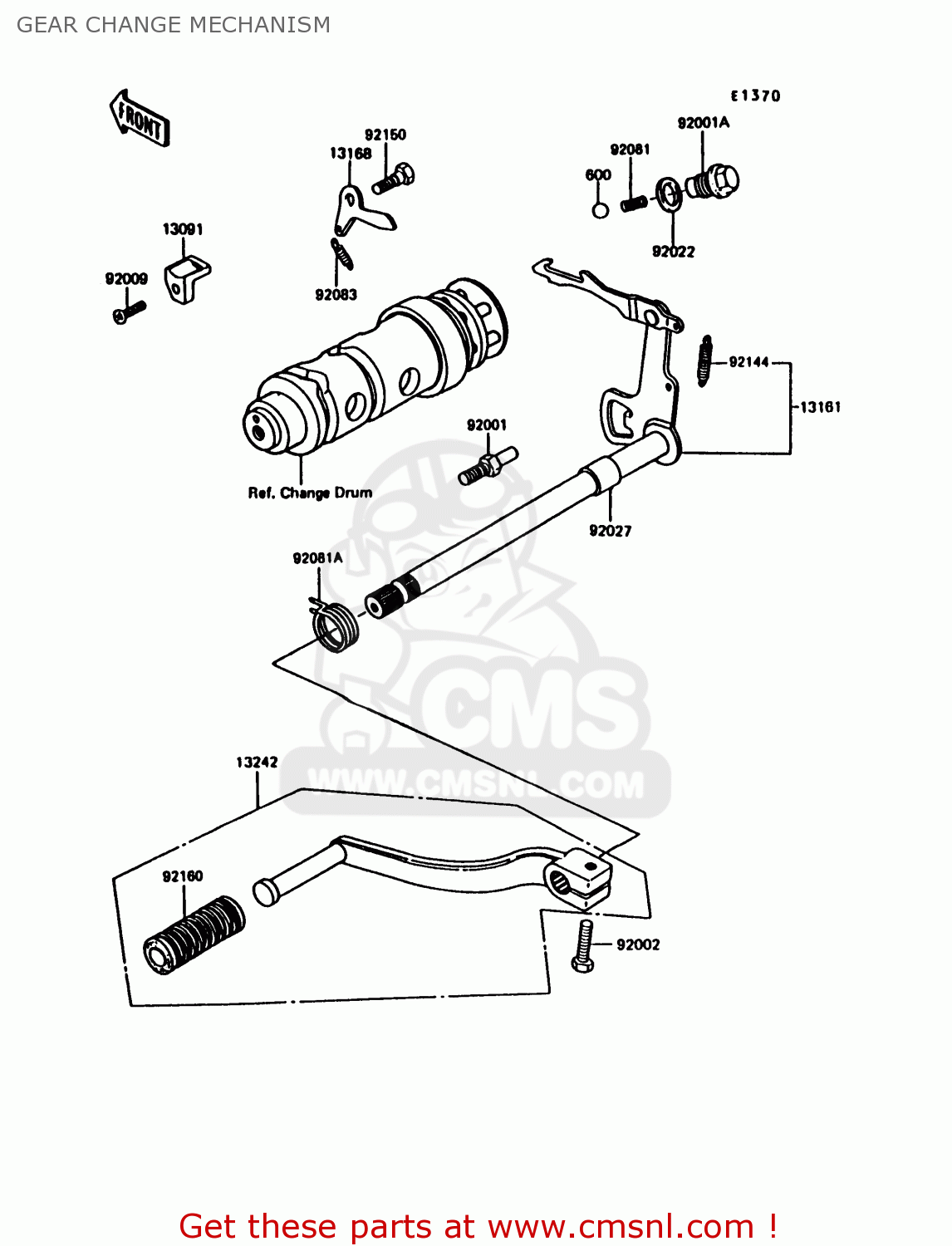 GEAR CHANGE MECHANISM KE100-B11 1992 UNITED KINGDOM