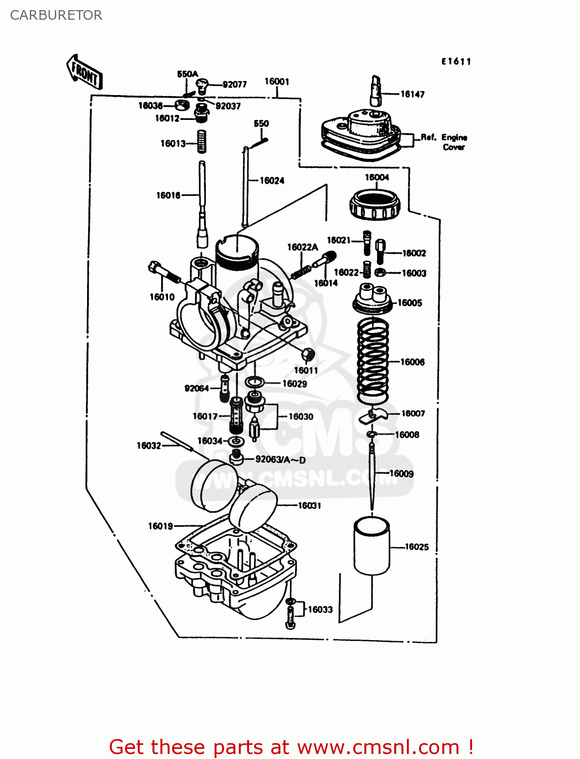 CARBURETOR KE100-B11 1992 UNITED KINGDOM