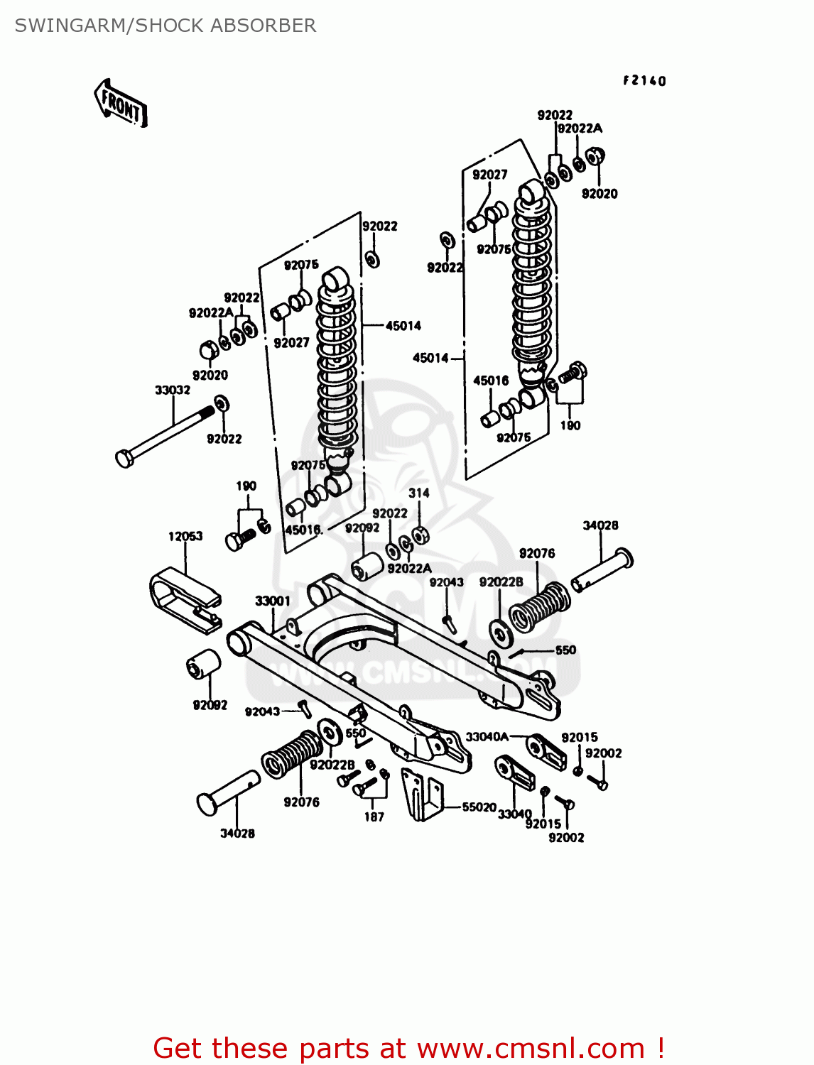 SWINGARM/SHOCK ABSORBER KE100-B11 1992 UNITED KINGDOM