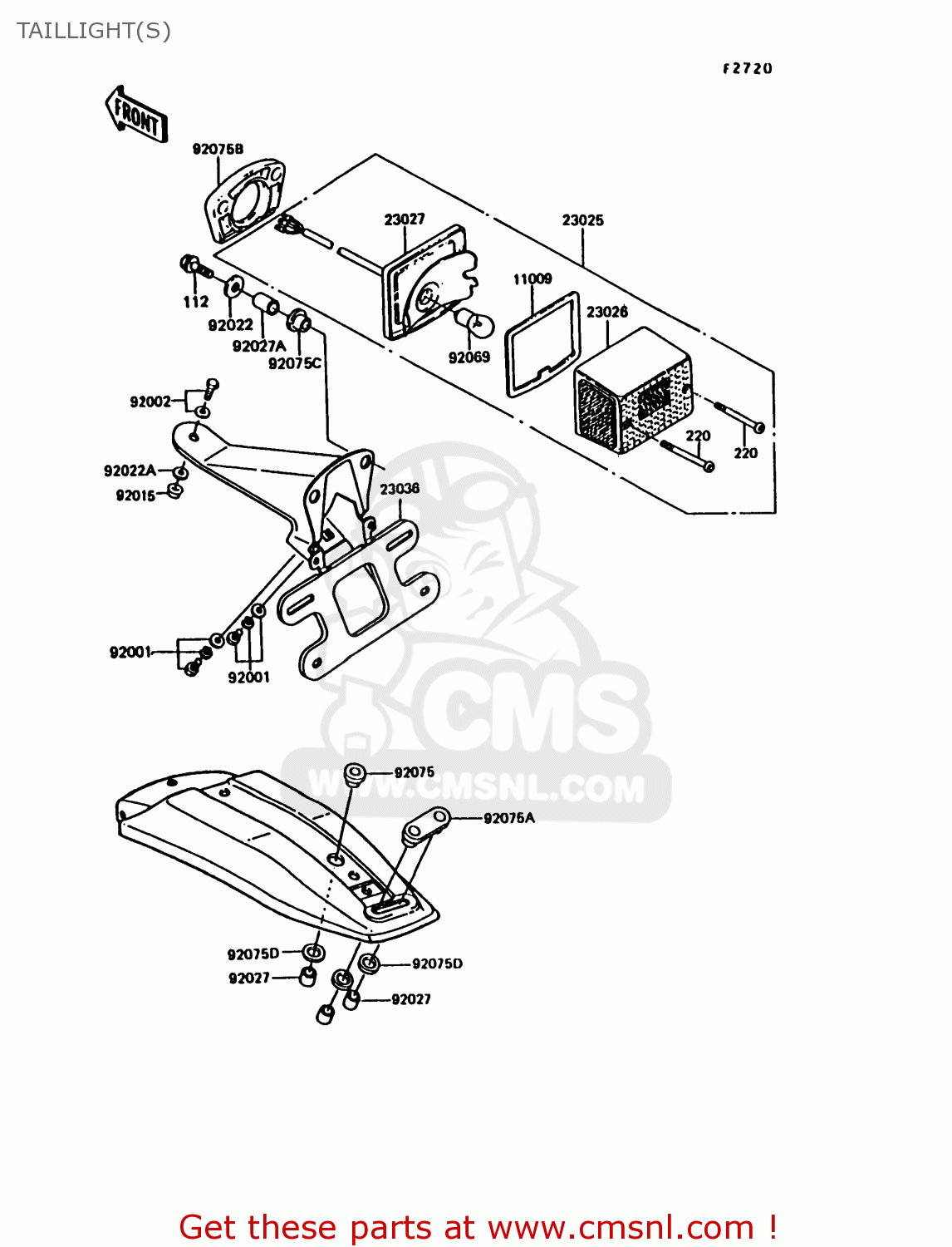 TAILLIGHT(S) KE100-B11 1992 UNITED KINGDOM