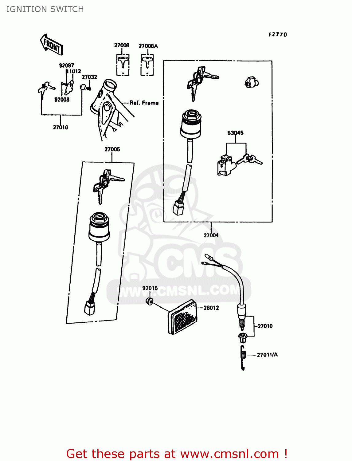 IGNITION SWITCH KE100-B11 1992 UNITED KINGDOM