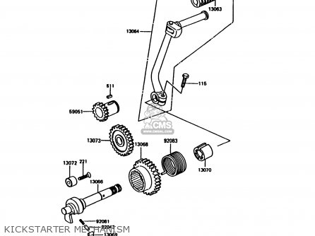 KICKSTARTER MECHANISM - KE100-B11 1992 UNITED KINGDOM