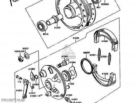 FRONT HUB - KE100-B11 1992 UNITED KINGDOM