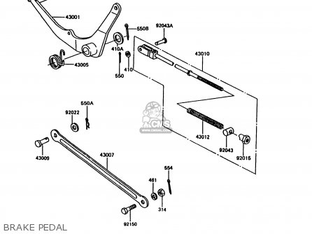 BRAKE PEDAL - KE100-B11 1992 UNITED KINGDOM