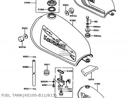 FUEL TANK(KE100-B11/B13) - KE100-B11 1992 UNITED KINGDOM