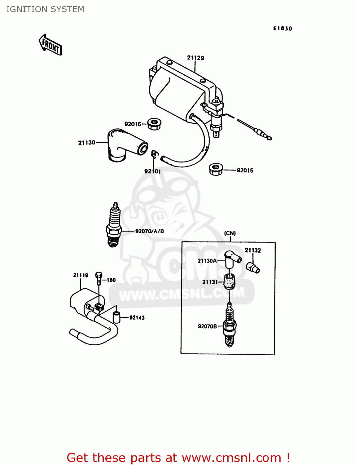 IGNITION SYSTEM KE100-B11 1992 USA CANADA