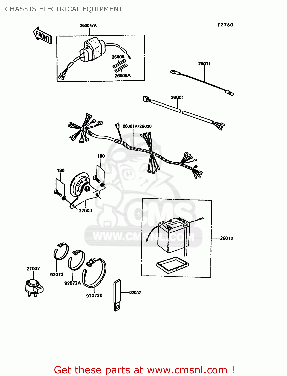 CHASSIS ELECTRICAL EQUIPMENT KE100-B11 1992 USA CANADA