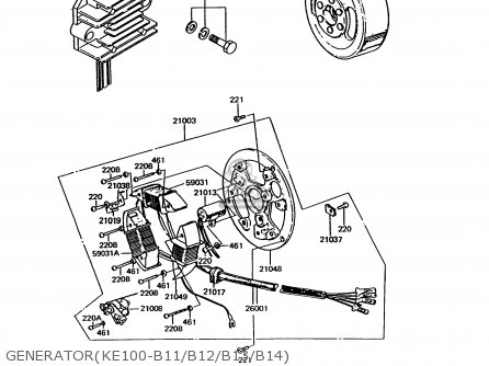 GENERATOR(KE100-B11/B12/B13/B14) - KE100-B11 1992 USA CANADA