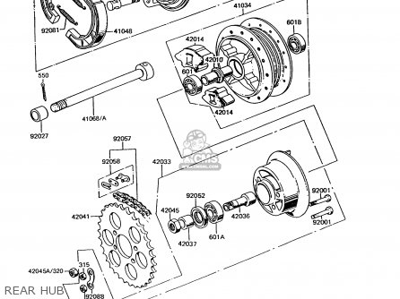 REAR HUB - KE100-B11 1992 USA CANADA