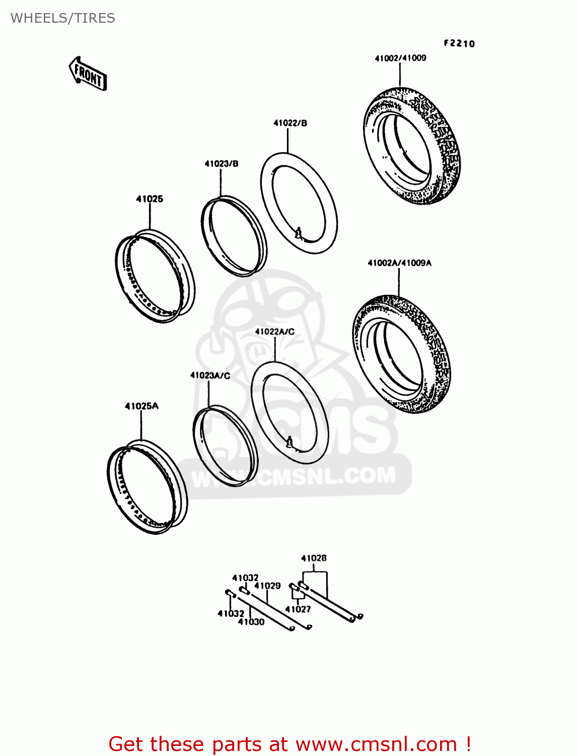 WHEELS/TIRES KE100-B12 1993 USA CANADA