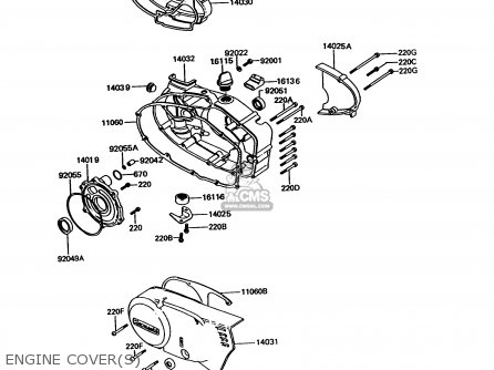 ENGINE COVER(S) - KE100-B12 1993 USA CANADA