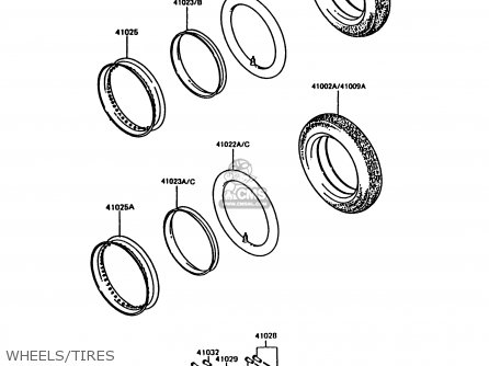 WHEELS/TIRES - KE100-B12 1993 USA CANADA