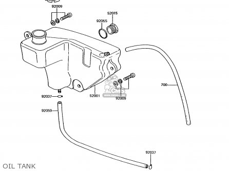 OIL TANK - KE100-B12 1993 USA CANADA