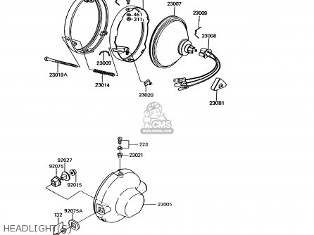 HEADLIGHT(S) - KE100-B12 1993 USA CANADA