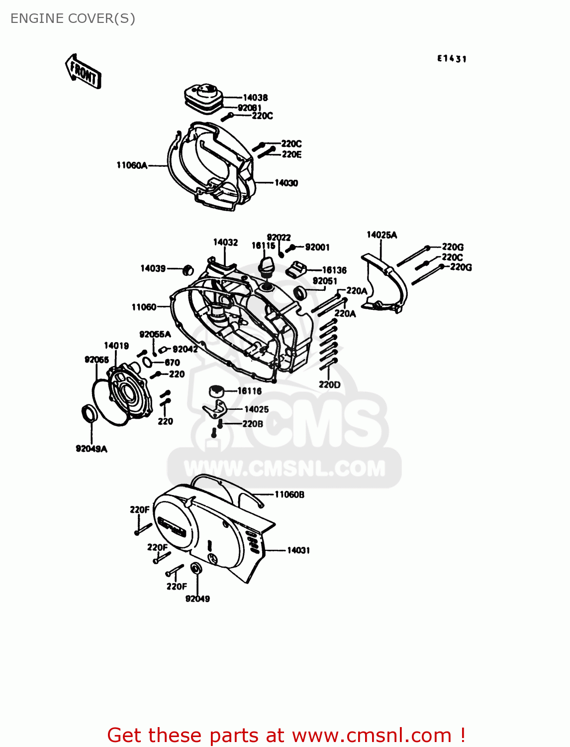 ENGINE COVER(S) KE100-B13 1994 UNITED KINGDOM
