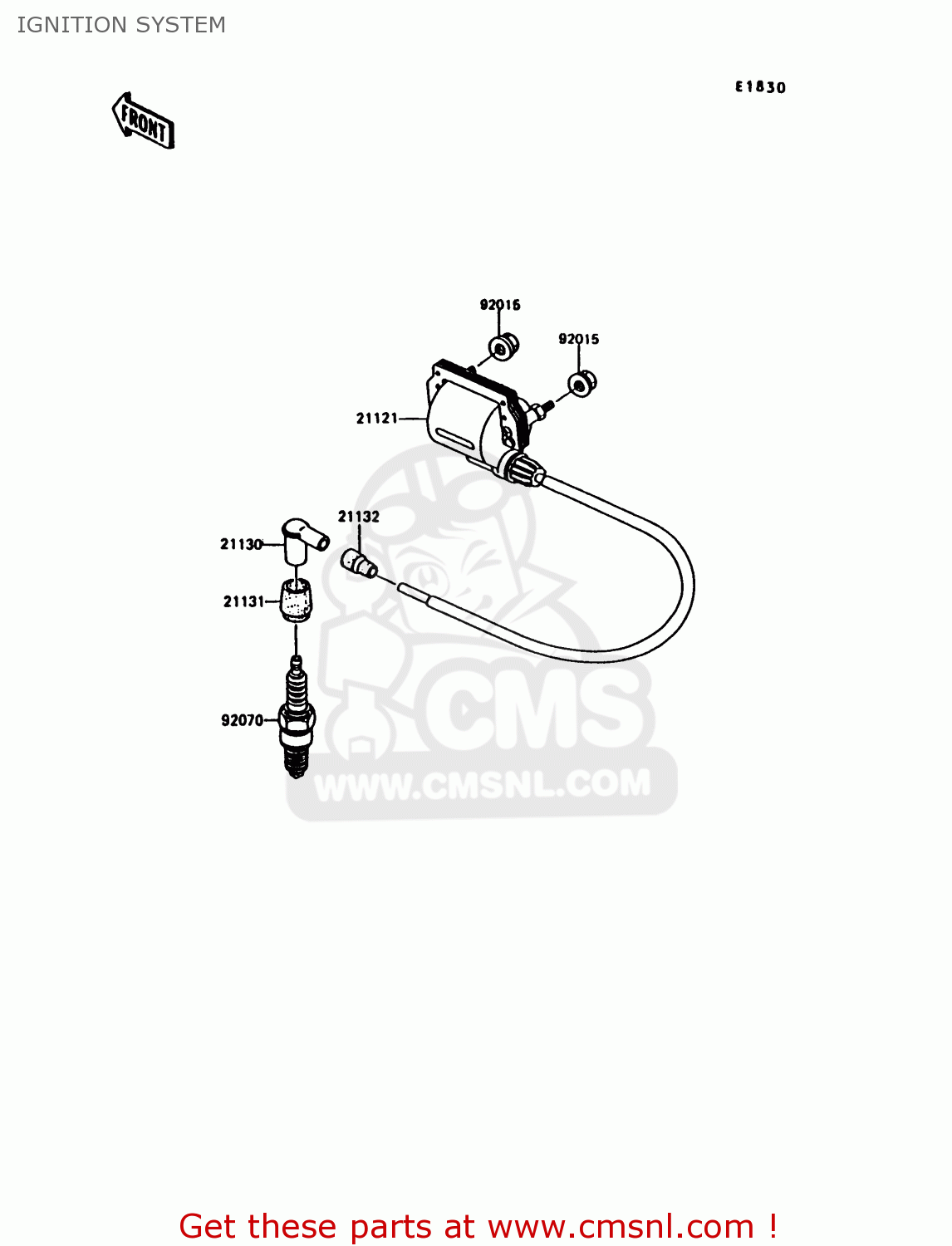 IGNITION SYSTEM KE100-B13 1994 UNITED KINGDOM