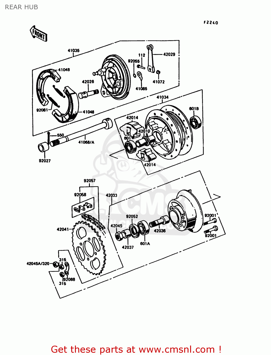 REAR HUB KE100-B13 1994 UNITED KINGDOM