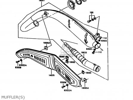 MUFFLER(S) - KE100-B13 1994 UNITED KINGDOM