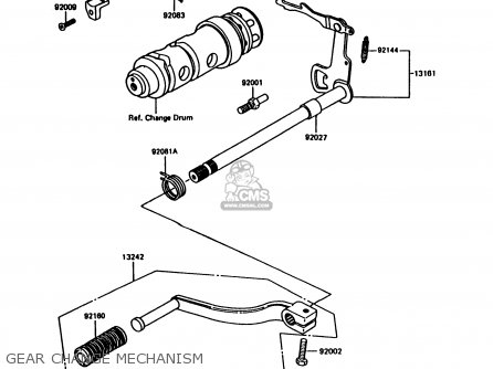 GEAR CHANGE MECHANISM - KE100-B13 1994 UNITED KINGDOM