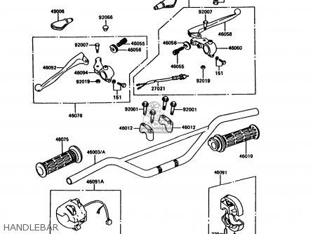 HANDLEBAR - KE100-B13 1994 UNITED KINGDOM