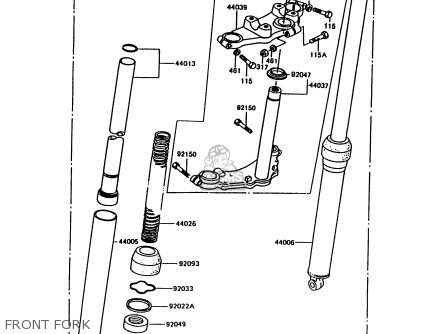 FRONT FORK - KE100-B13 1994 UNITED KINGDOM