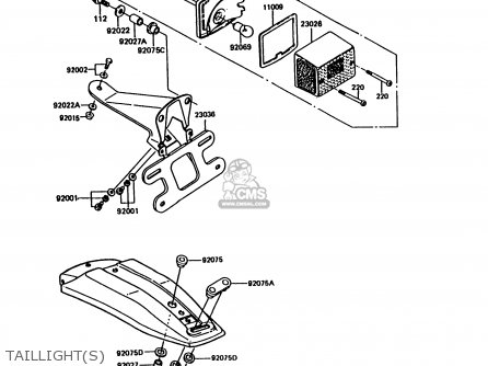 TAILLIGHT(S) - KE100-B13 1994 UNITED KINGDOM