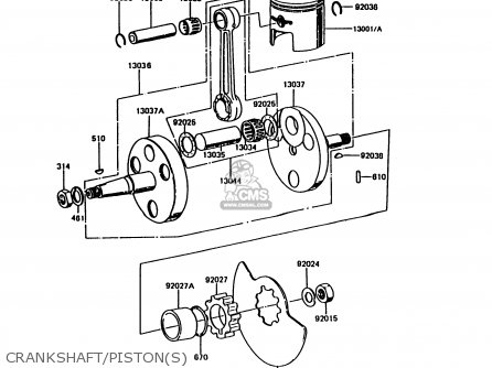 CRANKSHAFT/PISTON(S) - KE100-B14 1995 USA CANADA