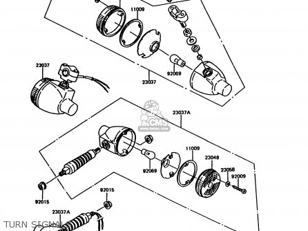 TURN SIGNALS - KE100-B14 1995 USA CANADA