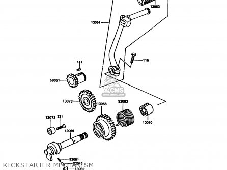 Kawasaki KE100-B15 1996 UNITED KINGDOM parts lists and schematics