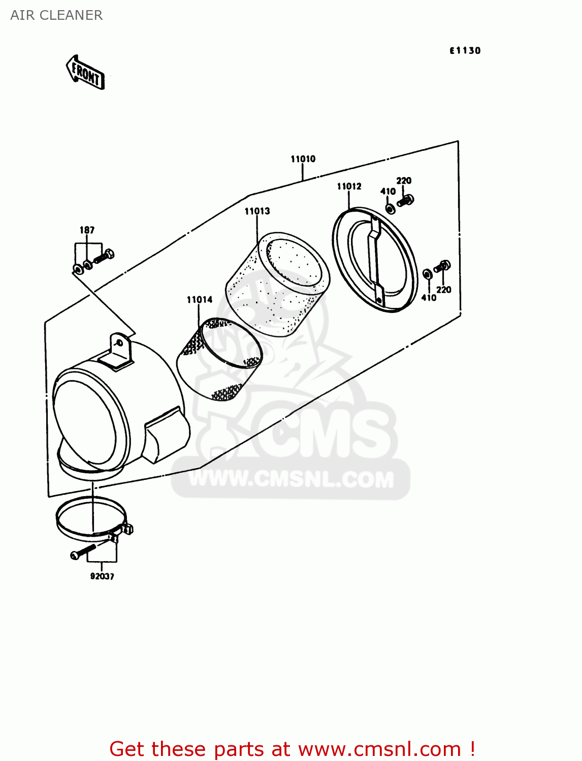 AIR CLEANER KE100-B15 1996 UNITED KINGDOM