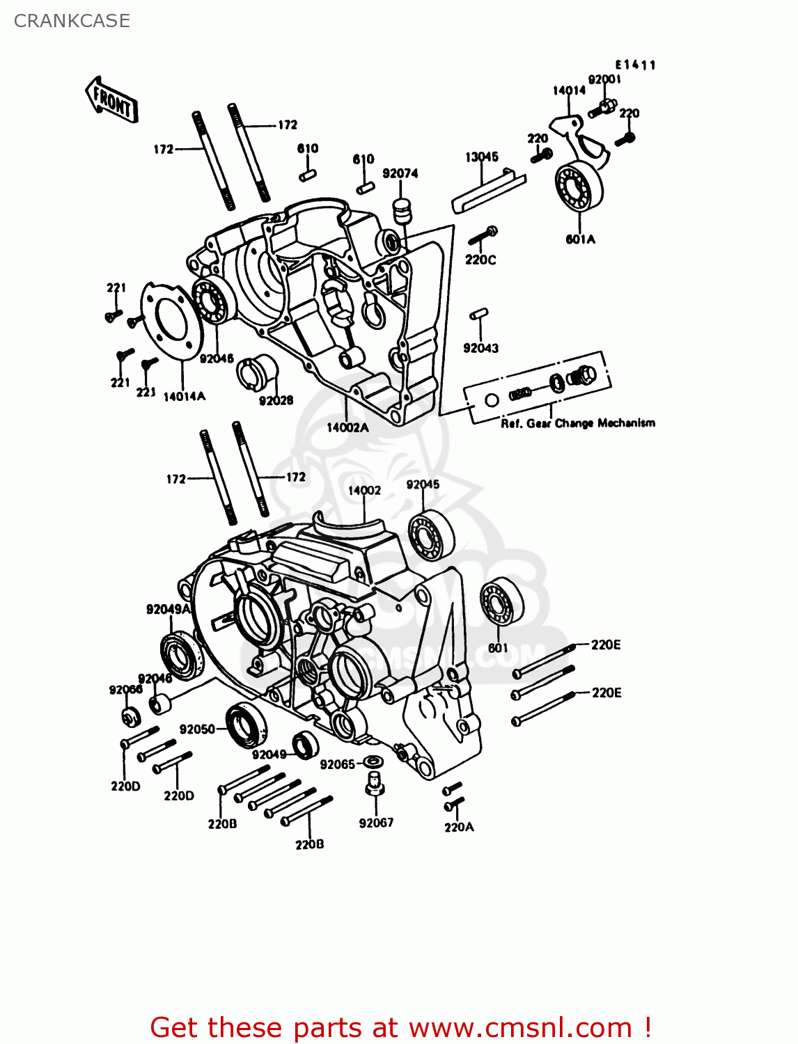CRANKCASE KE100-B15 1996 UNITED KINGDOM
