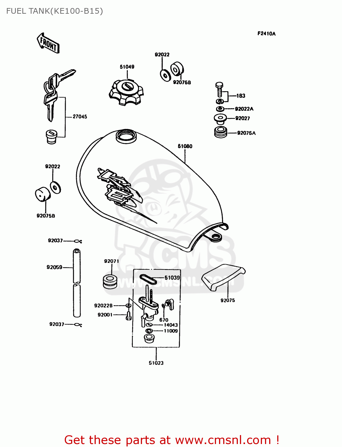 FUEL TANK(KE100-B15) KE100-B15 1996 UNITED KINGDOM