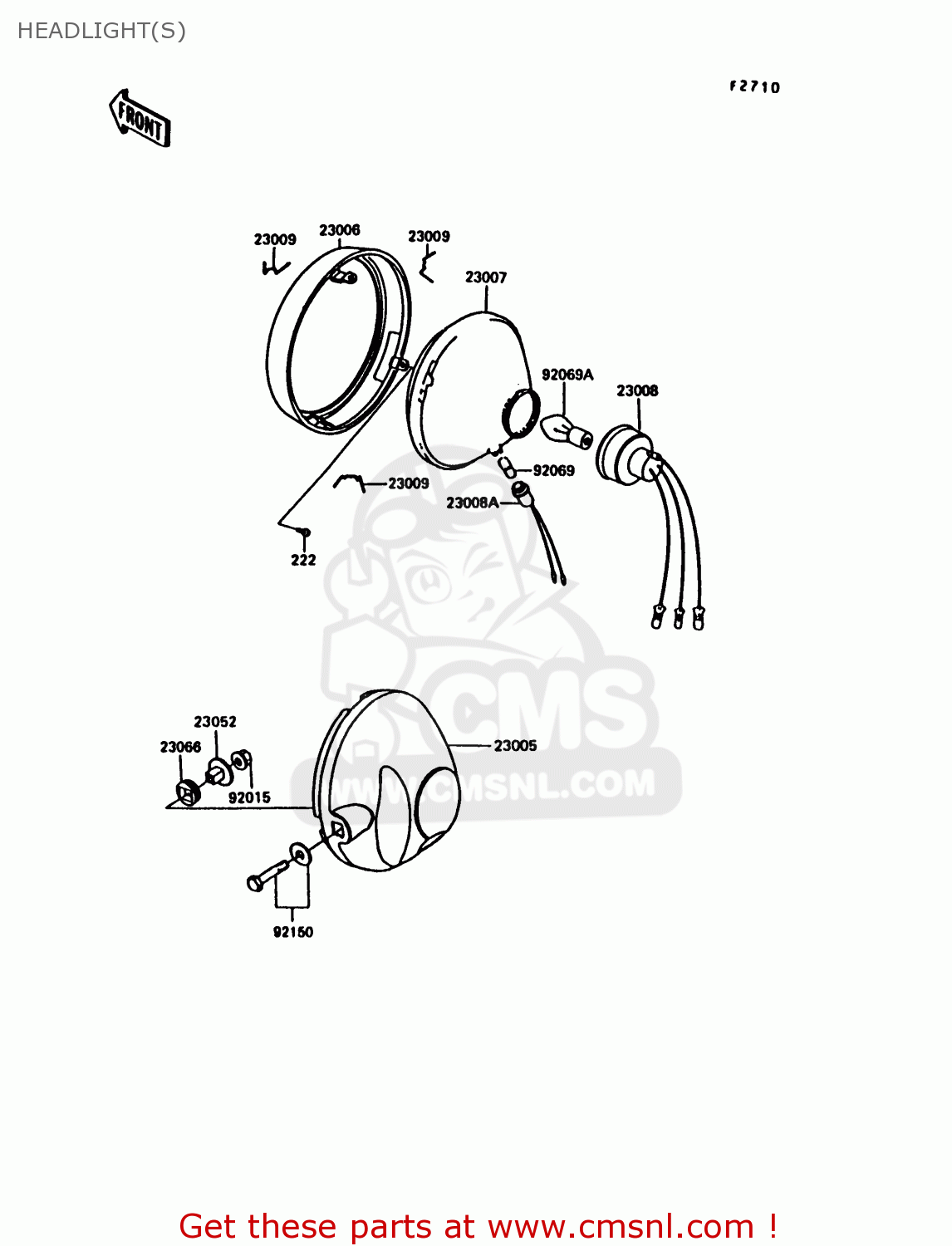 HEADLIGHT(S) KE100-B15 1996 UNITED KINGDOM