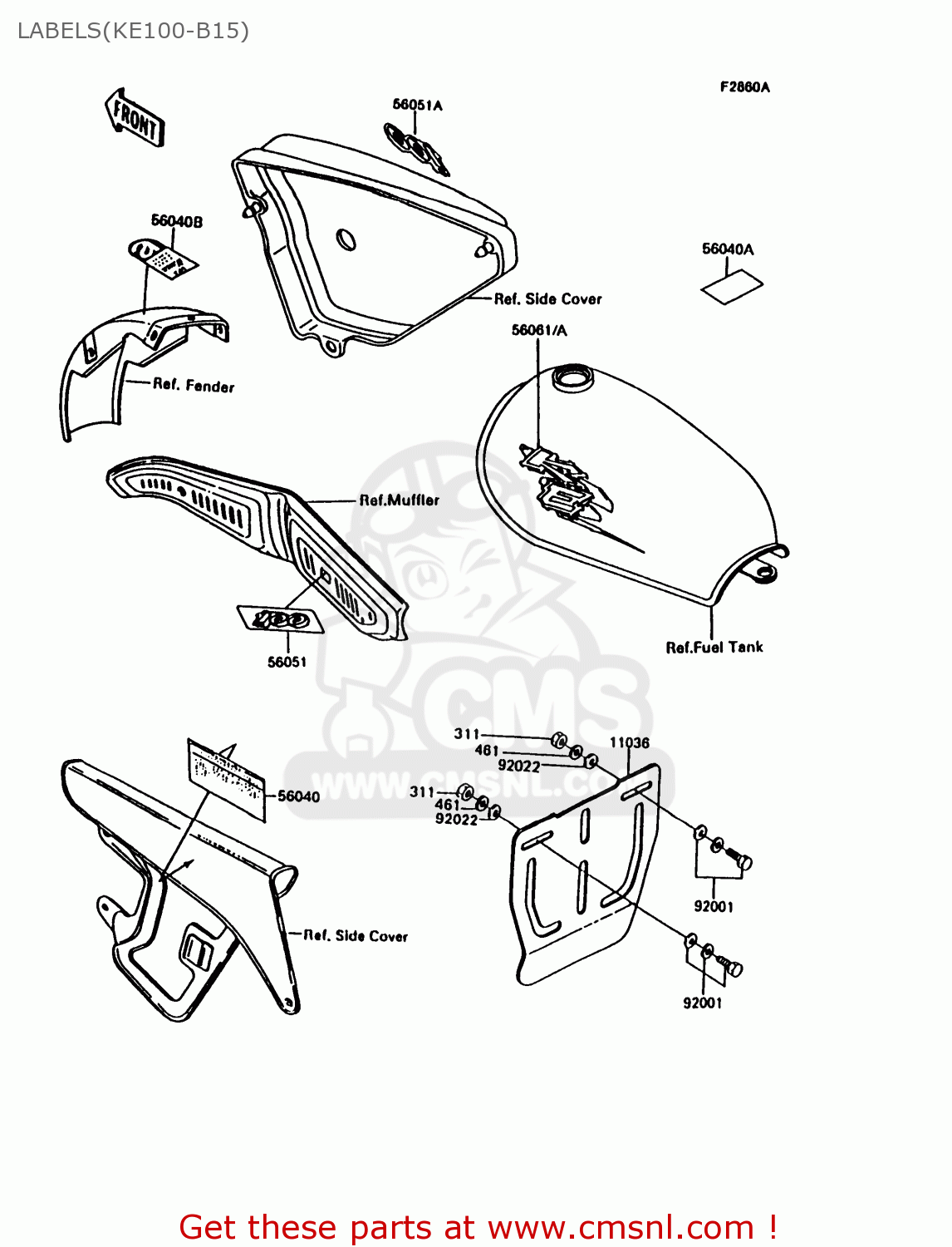LABELS(KE100-B15) KE100-B15 1996 UNITED KINGDOM