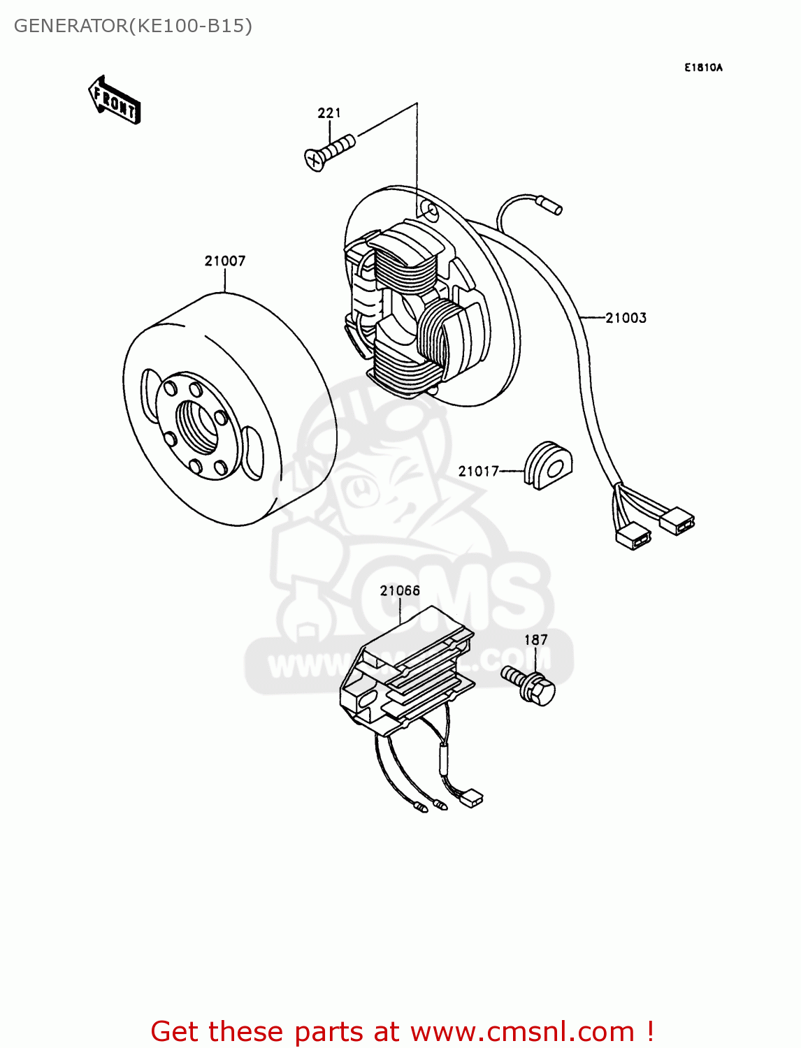 GENERATOR(KE100-B15) KE100-B15 1996 USA CANADA