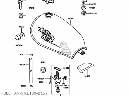 FUEL TANK(KE100-B15) - KE100-B15 1996 USA CANADA